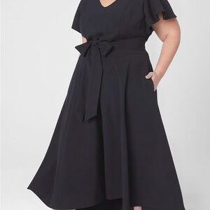 NWT Lane Bryant Lena Black High Low Dress